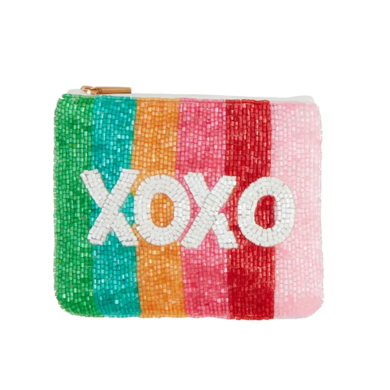 Rainbow XOXO Valentine Beaded Case