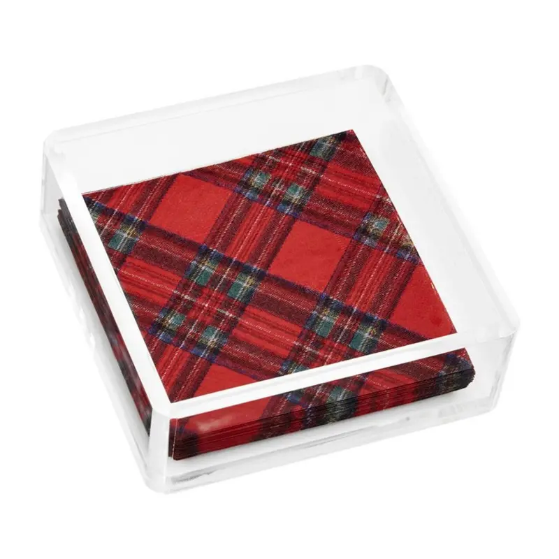 Red Tartan Napkin Set by MudPie