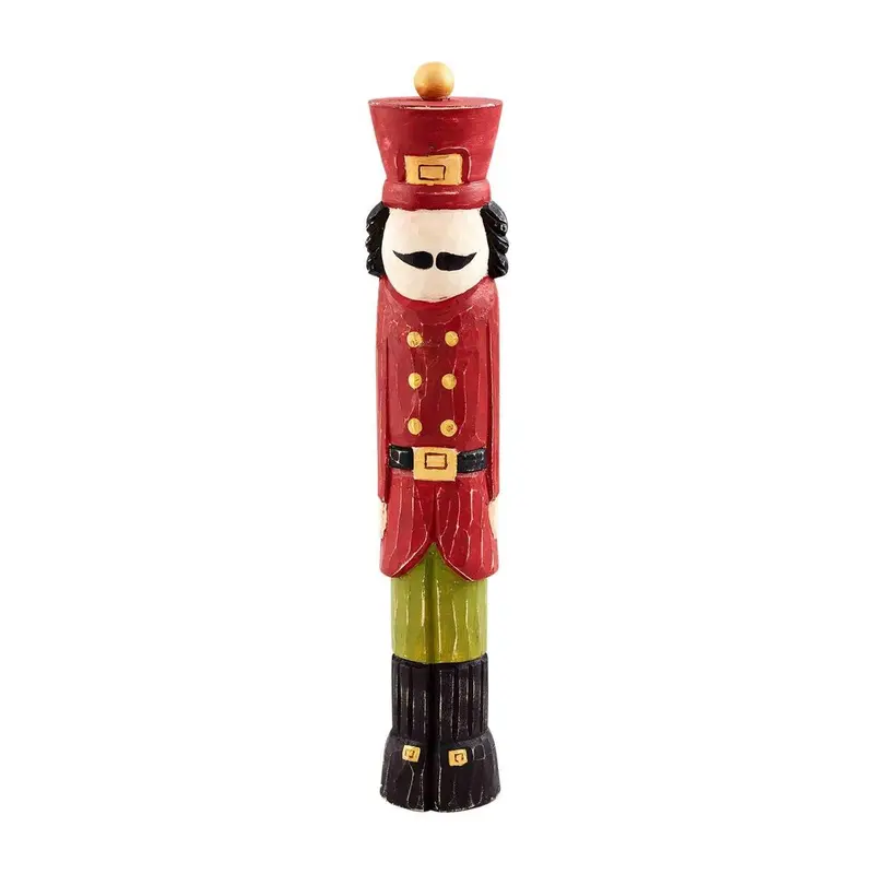 Red Wood Nutcracker Sitter by Mudpie