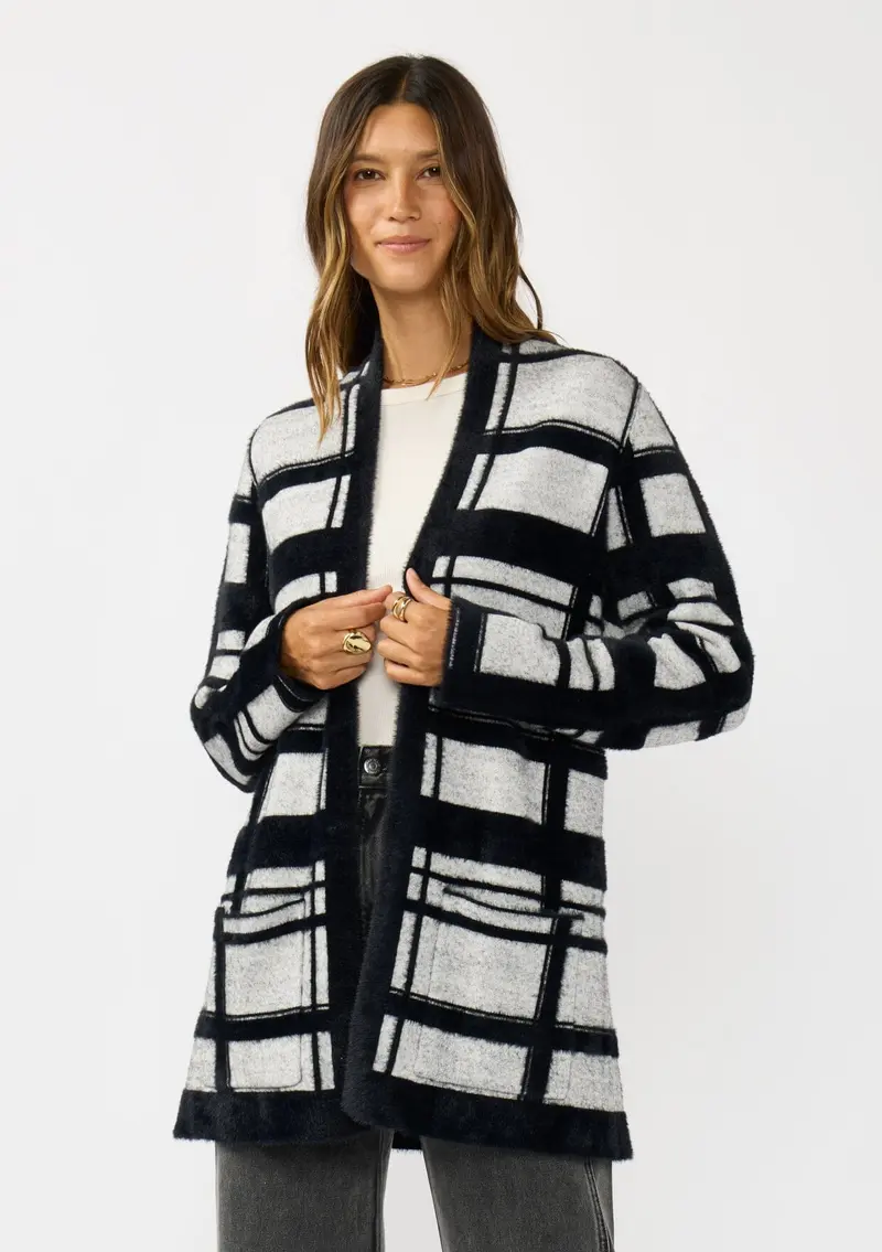 Reese Plaid Cardigan