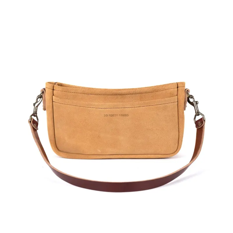 RENNIE LEATHER SHOULDER BAG - DESERT SUEDE