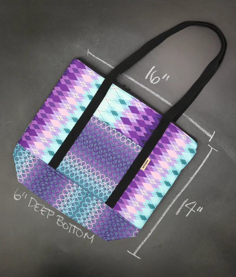 Reversible Hither Thither Tote Bag in Dusk Combo