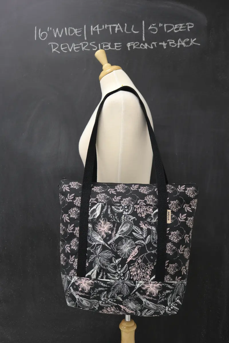 Reversible Hither Thither Tote Bag in Undying Devotion