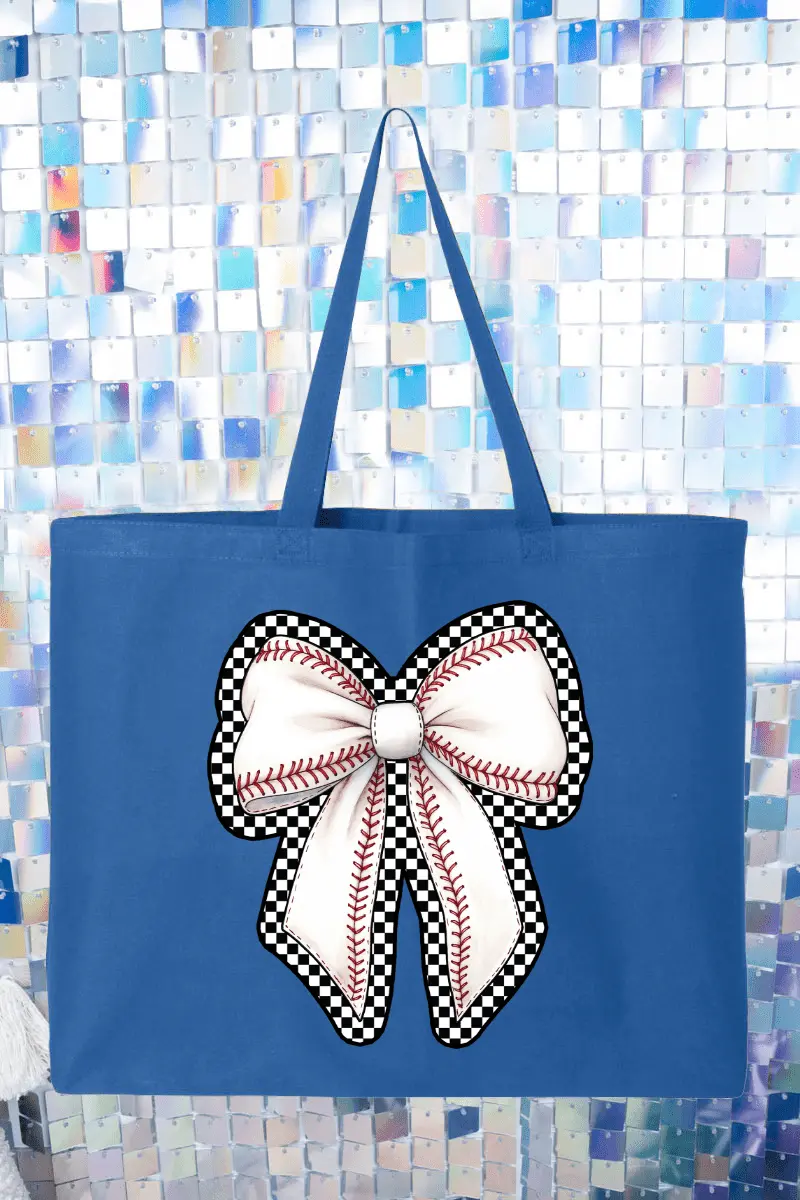 Ribbons & Runs Canvas Jumbo Tote