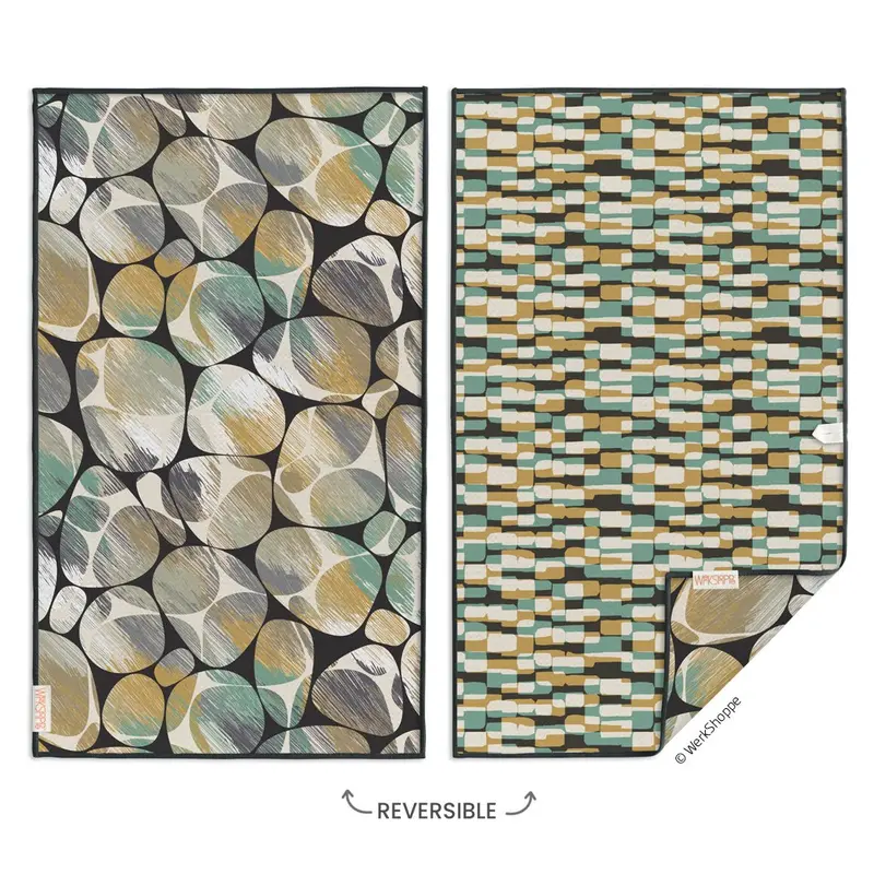 River Rocks - Reversible Microfiber Towel