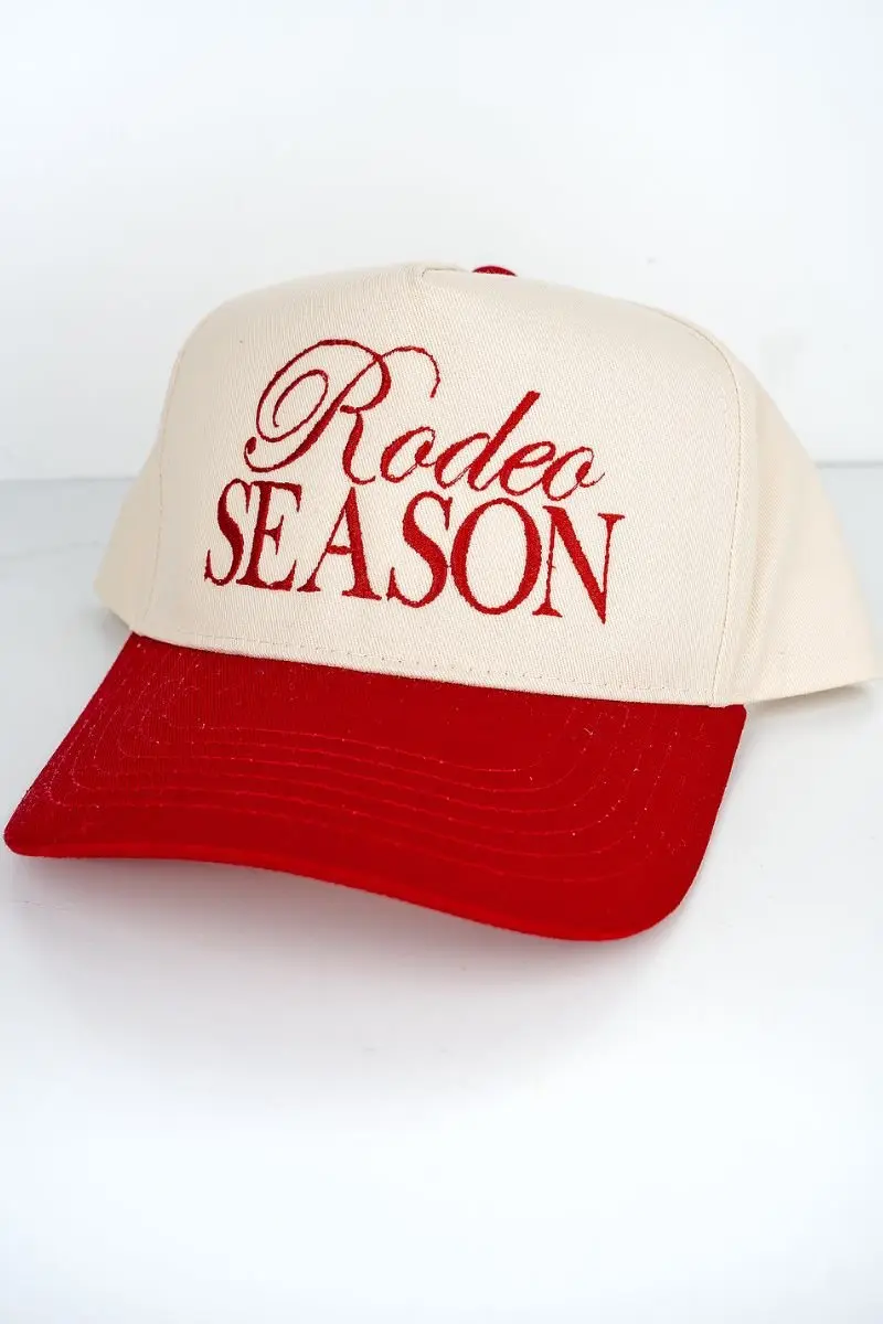 Rodeo Season Embroidered Five Panel Twill Cap