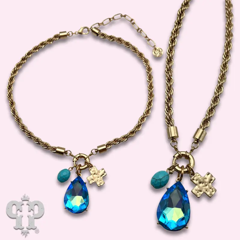 Rope Chain Charm Necklace