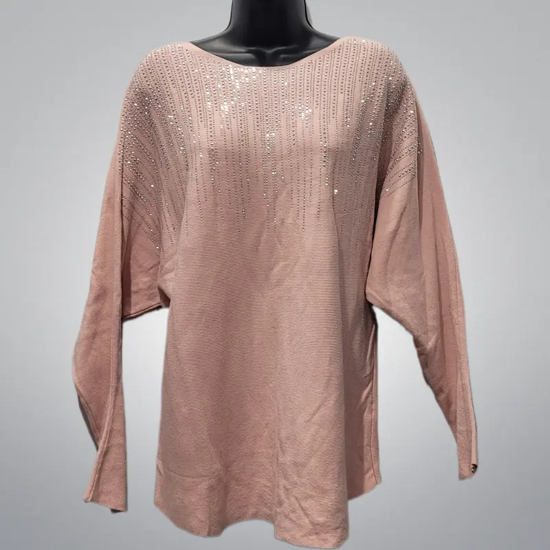 Rose Pink Sparkle Sweater