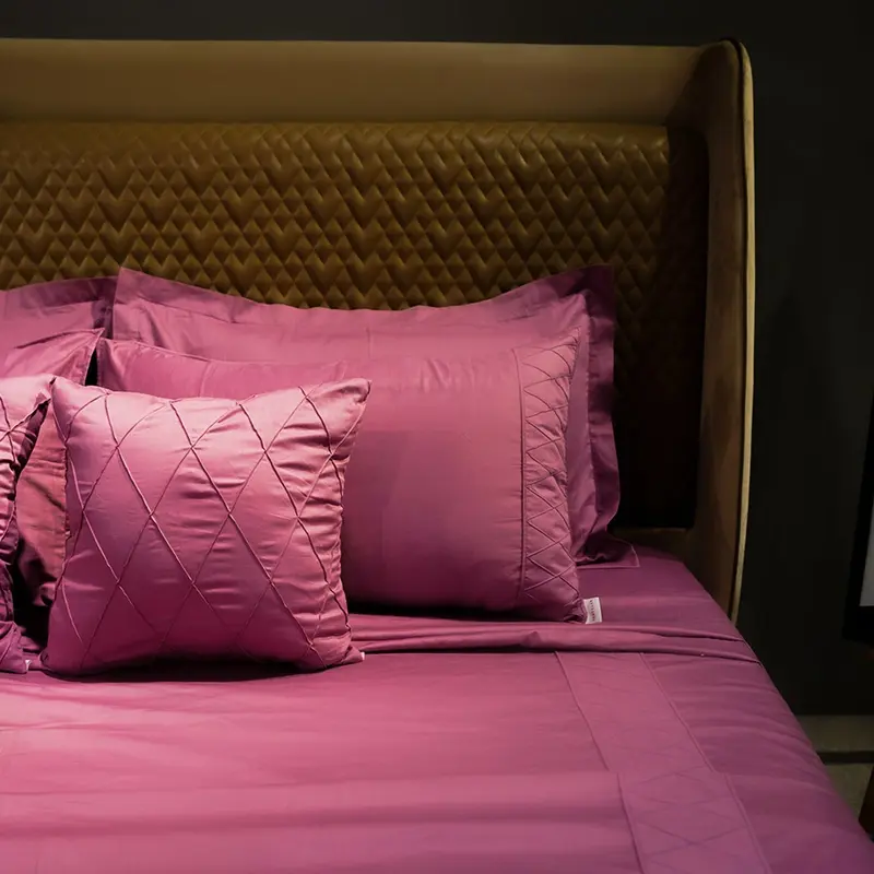 Rose Quartz Diamond Simplicity Cushion Cover