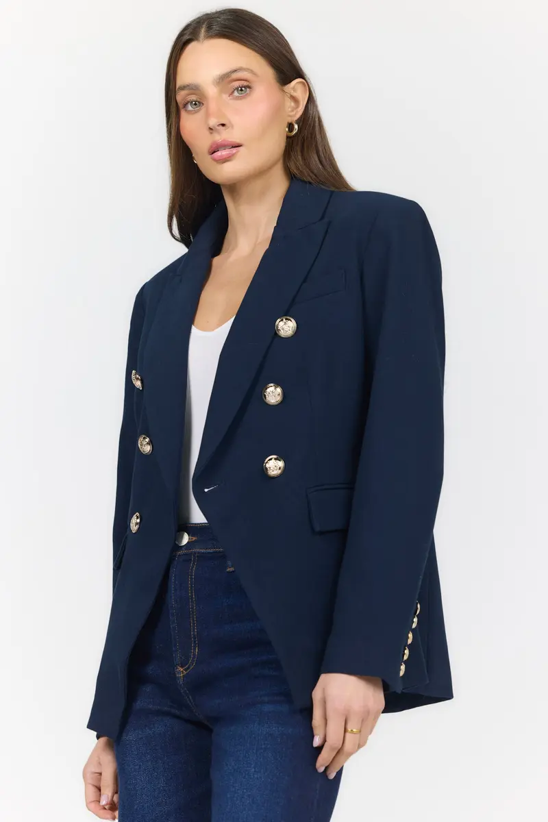 Rowena Jacket in Black Iris