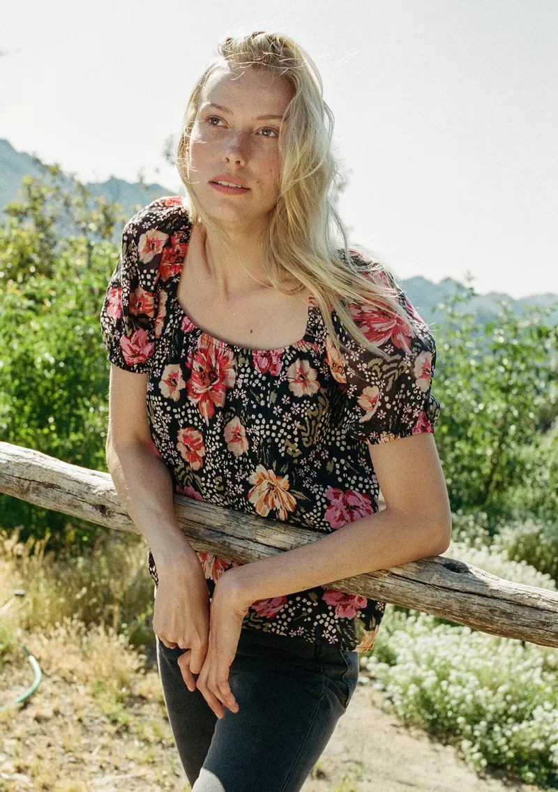 Rowena Puff Sleeve Top