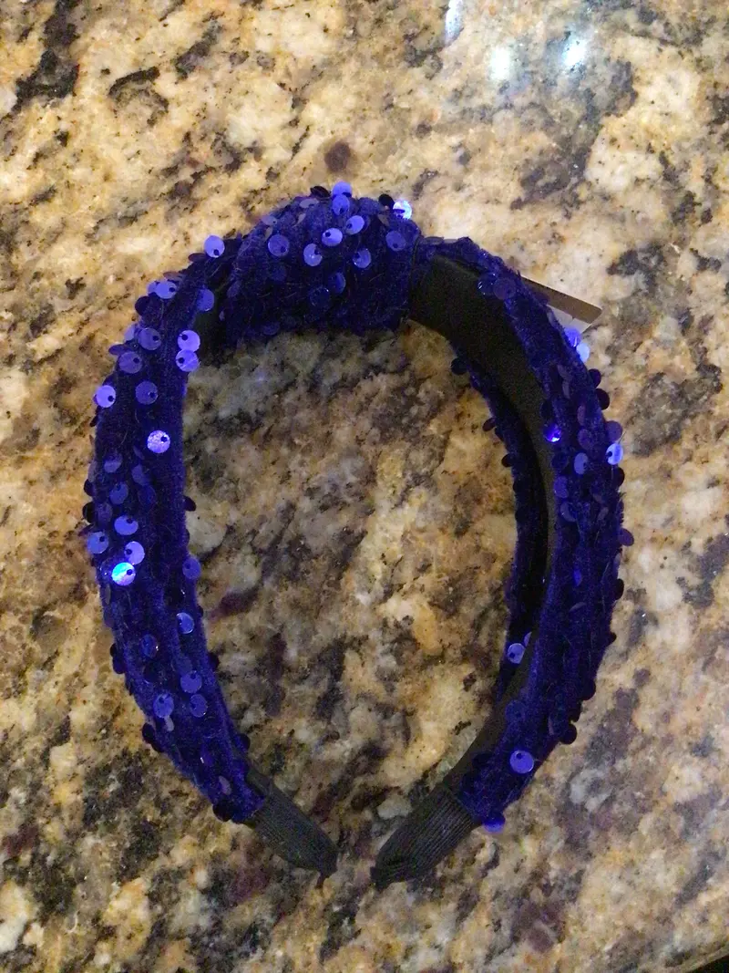 royal sequins headband