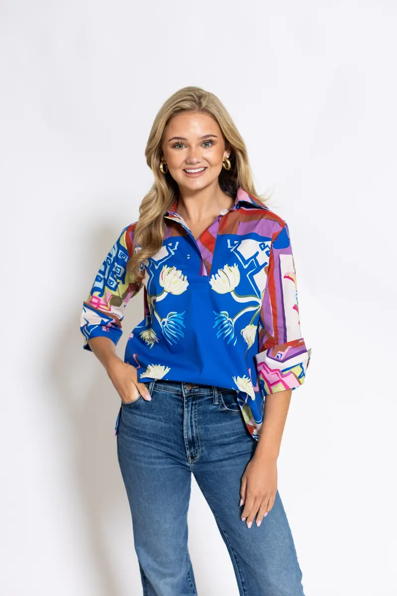 Ruthie Top in Sapphire