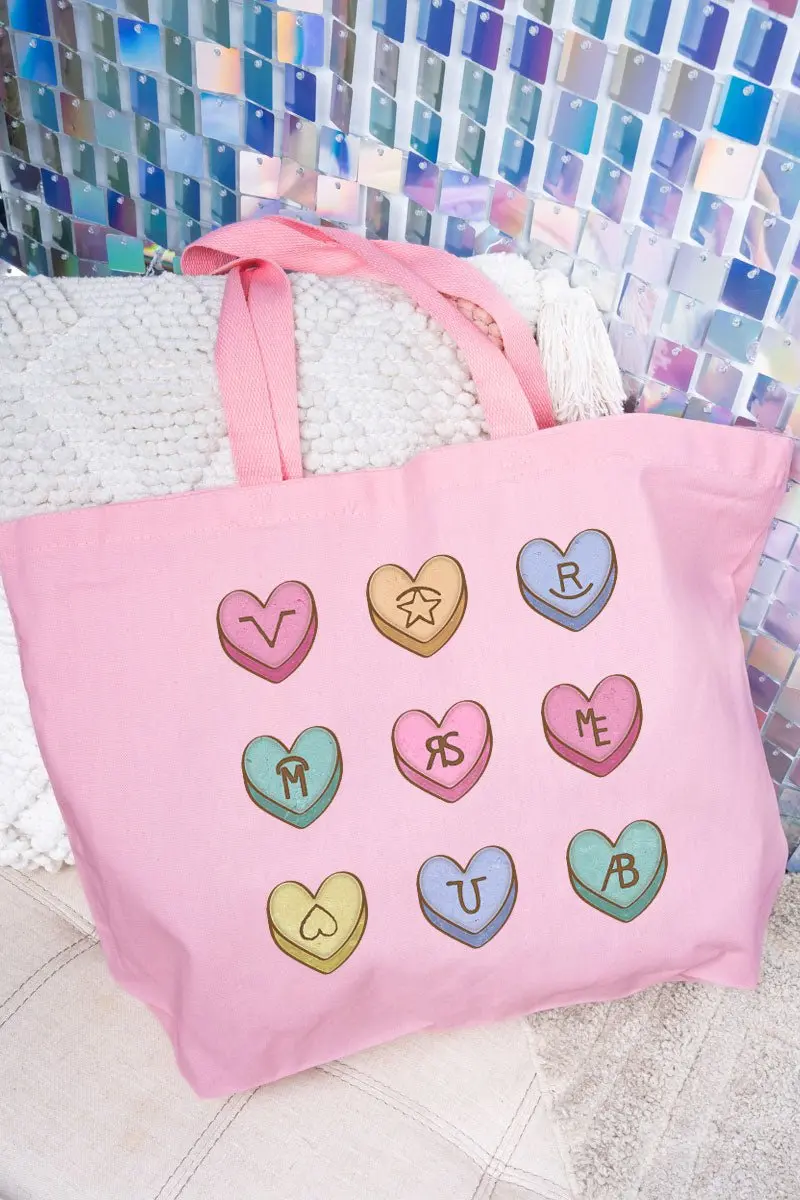 Saddle Up Sweethearts Canvas Jumbo Tote