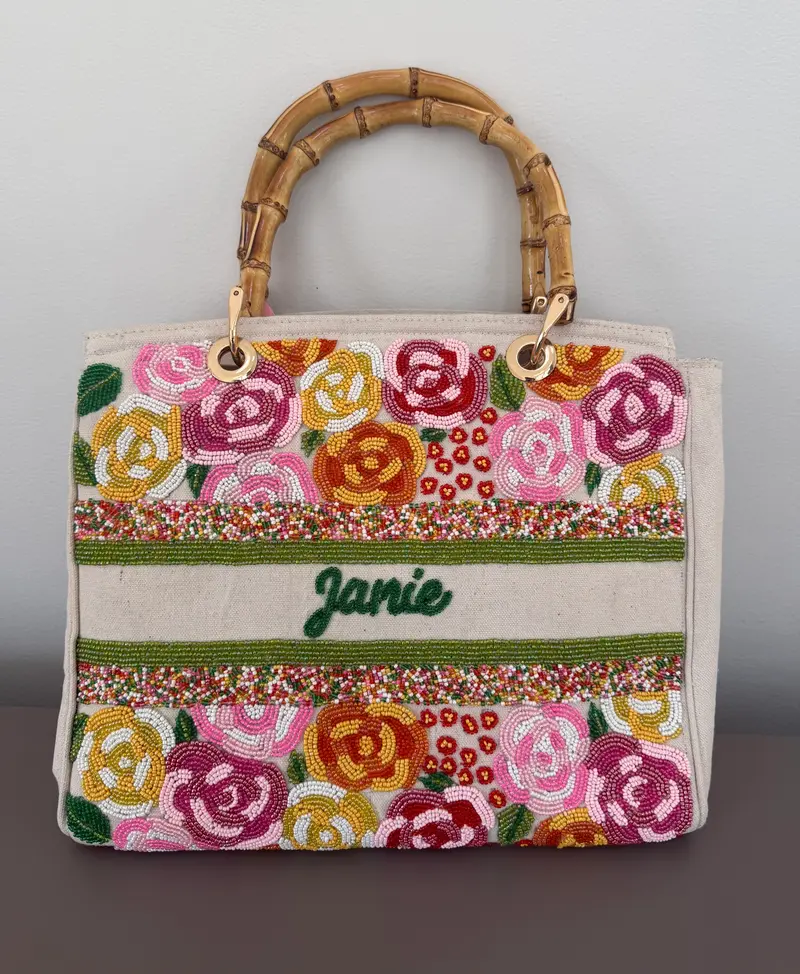 Sample Janie Bamboo handle Tote