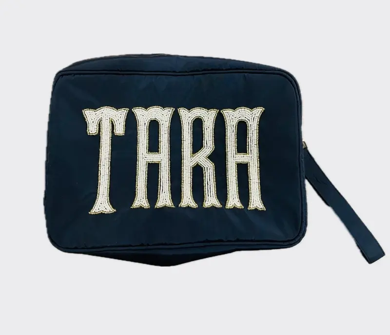 Sample TARA navy cosmetic Nylon bag