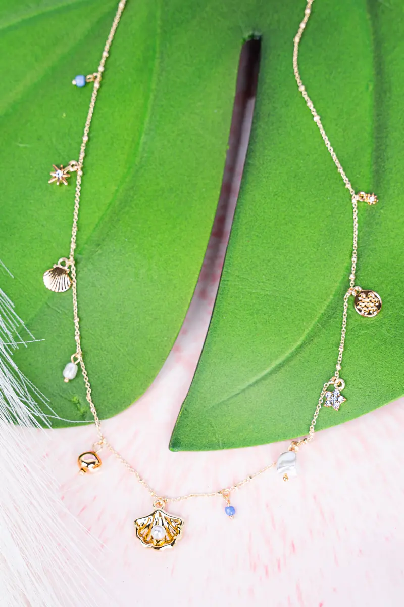 Sandridge Goldtone Charm Necklace