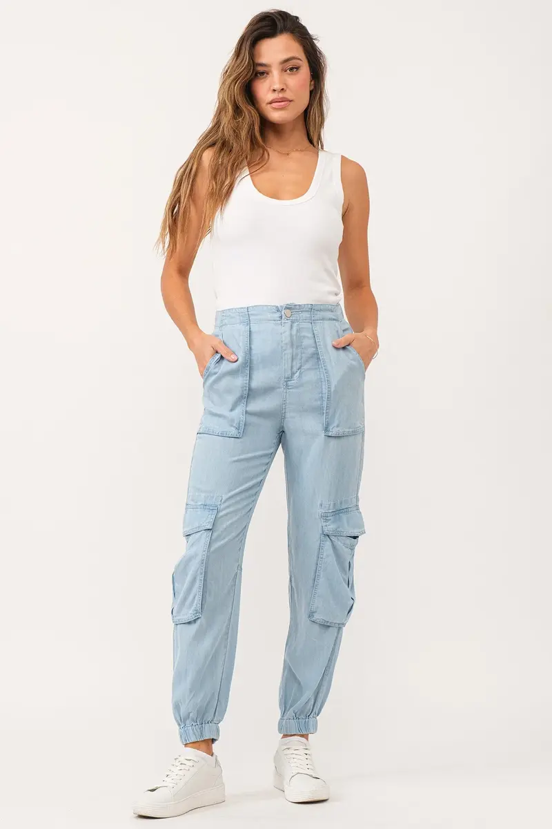 Sandy Super High Rise Ankle Trouse Pants