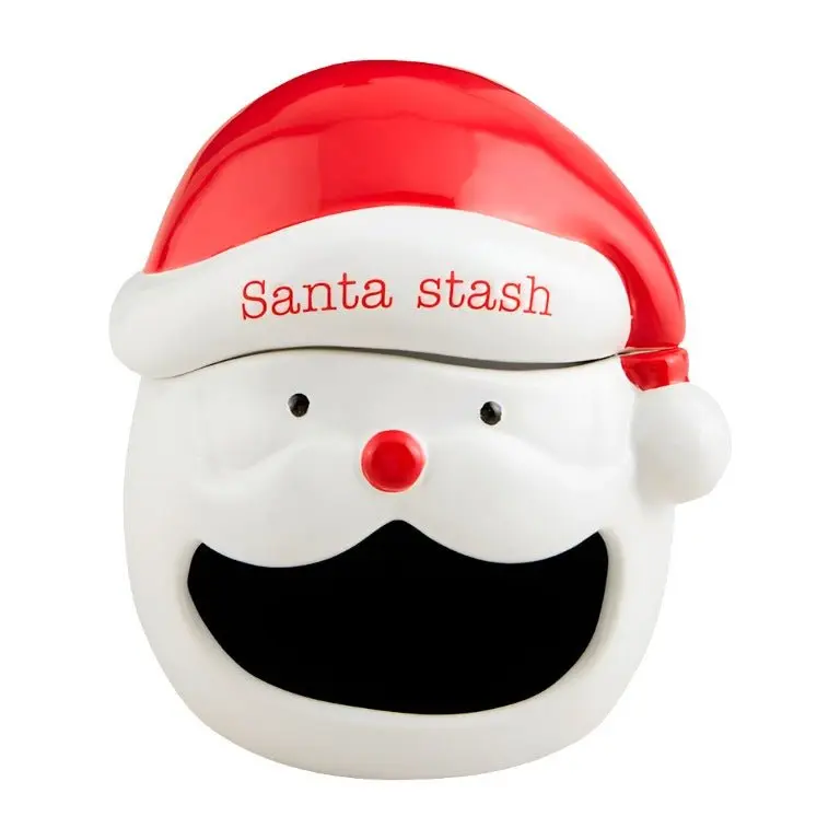 Santa Open Candy Container by Mud Pie