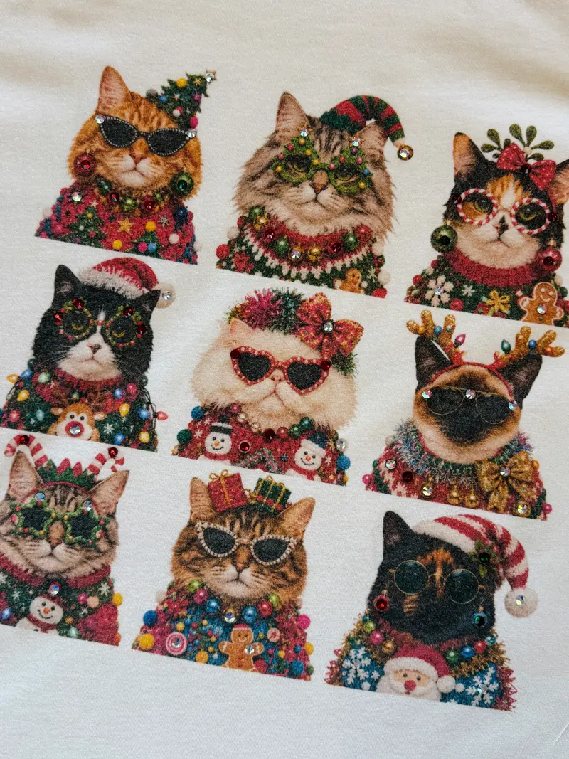 Santa's Fancy Felines Boujee Tee -PGB EXCLUSIVE