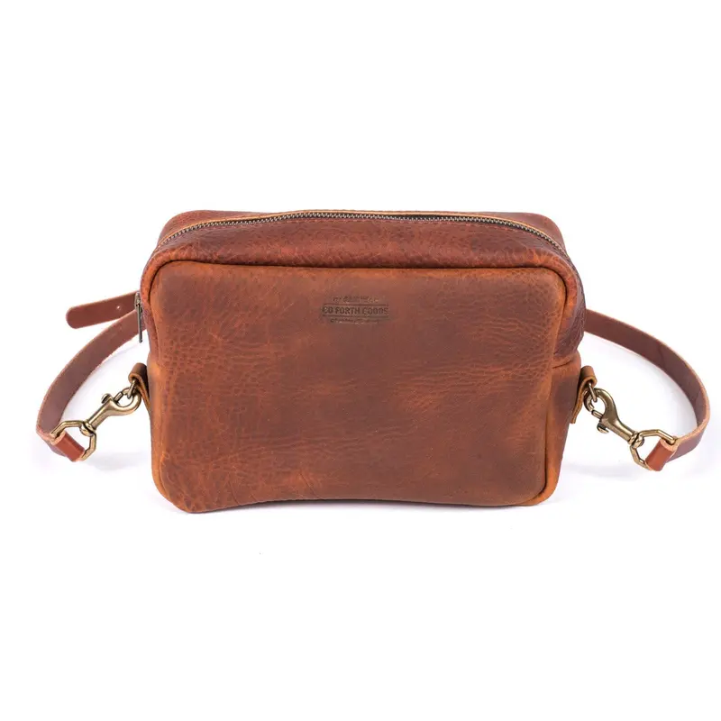 SARAH LEATHER CROSSBODY - SADDLE | SADDLE STRAPS