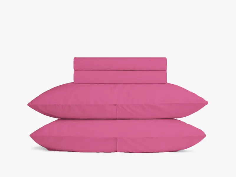 Sateen Top Sheet|Pink| 100% Cotton