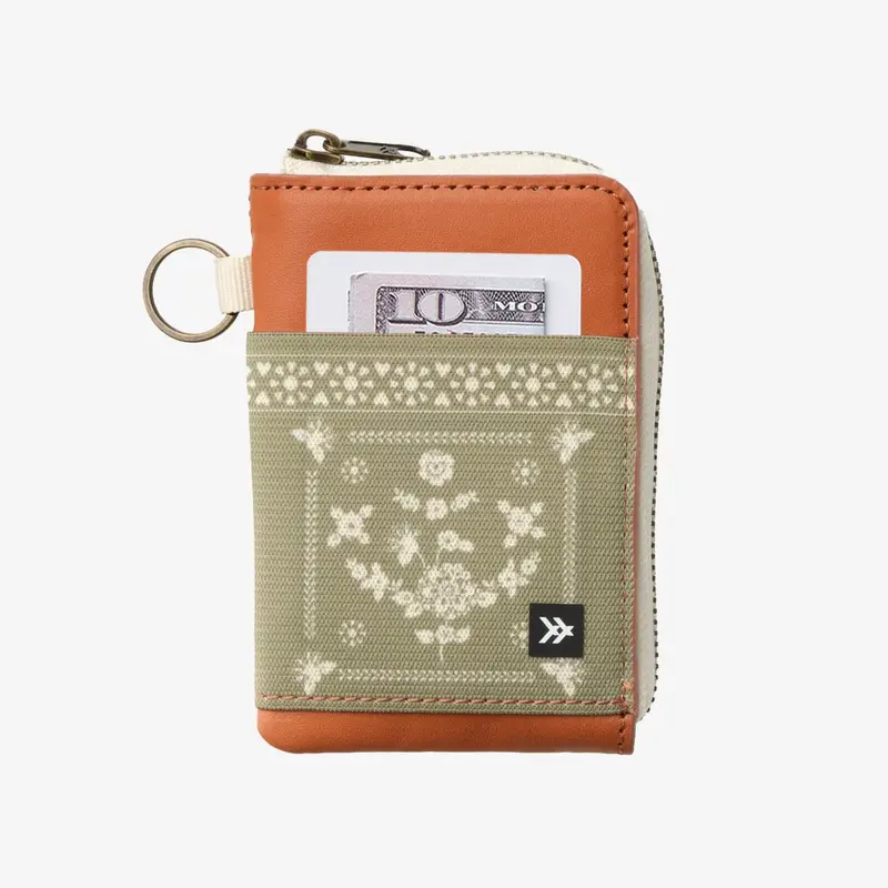 Sawyer Olive - Leather Zip Wallet