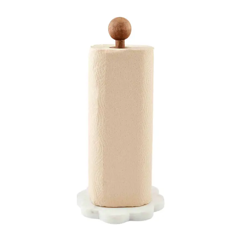 Scallop Paper Towel Holder by Mudpie
