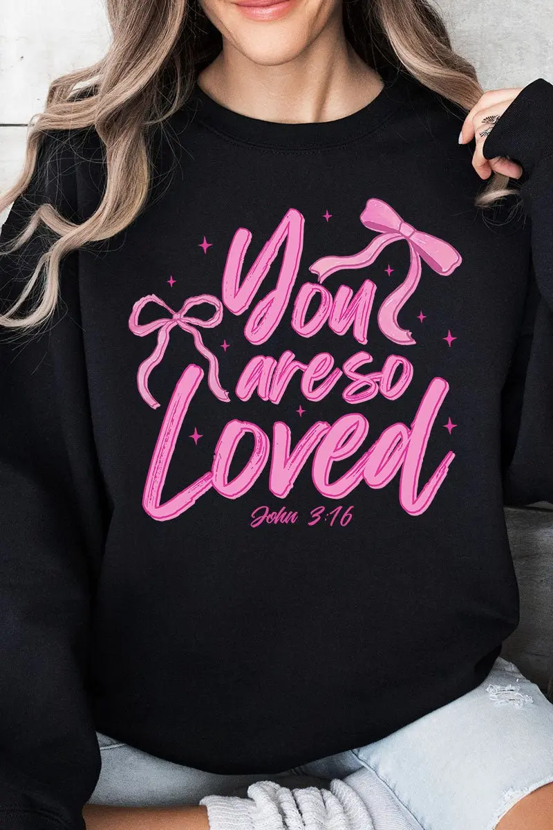 Script So Loved Unisex NuBlend Crew Sweatshirt