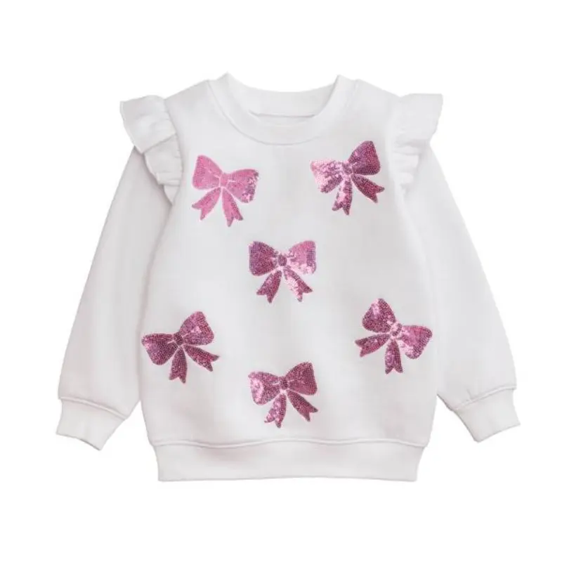 Sequin Bow Toddler Sweatshirt