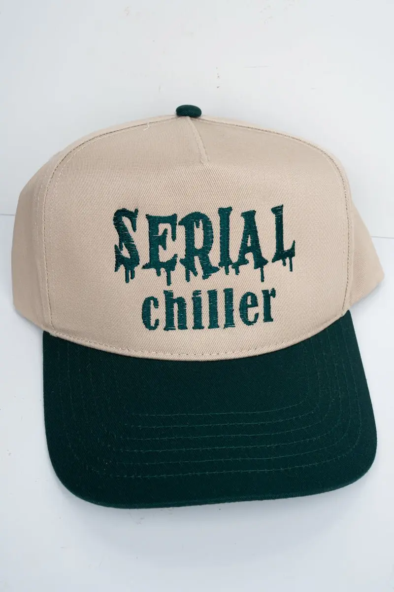 Serial Chiller Embroidered Five Panel Twill Cap