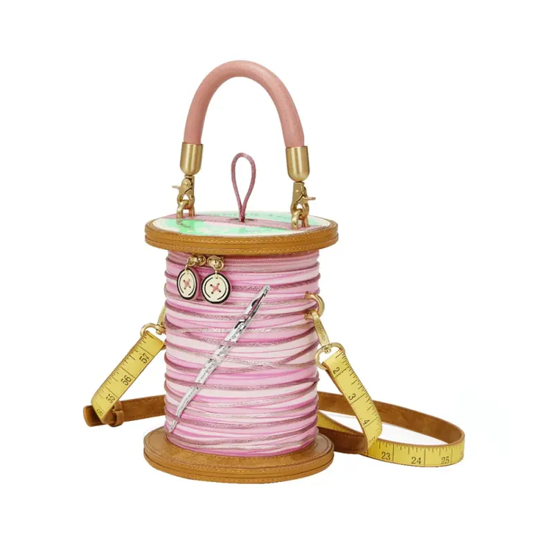 Sewing Shop - Raspberry Edition Cotton Reel Bag