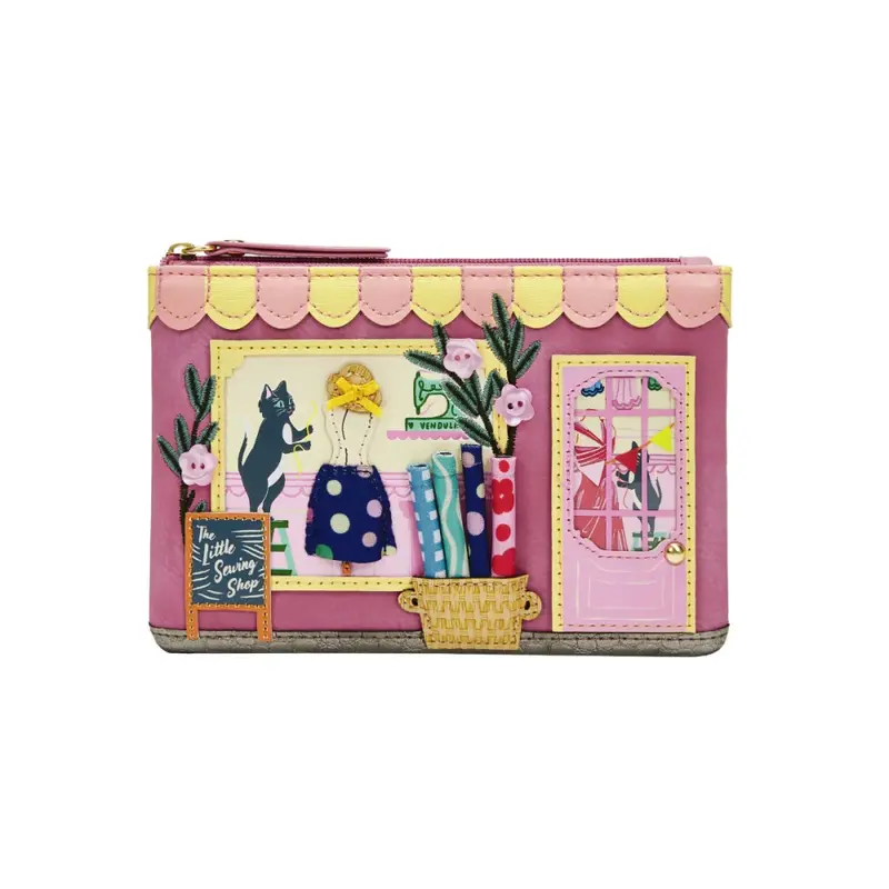 Sewing Shop - Raspberry Edition Zipper Coin Purse