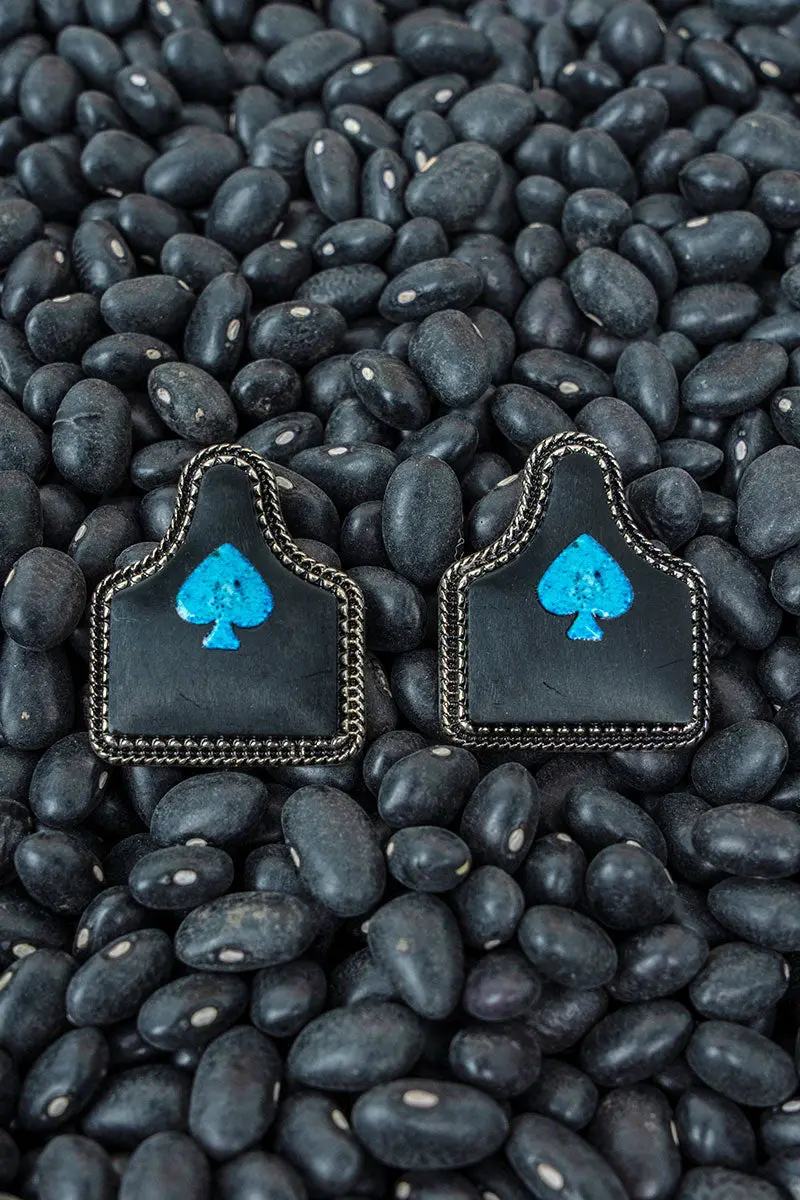 Shadow Deal Tag Silvertone Earrings