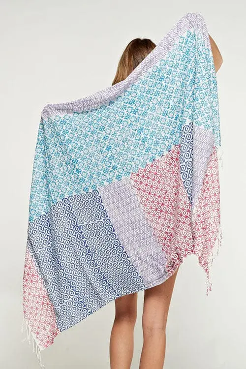 Shoreline Patchwork Beach Towel