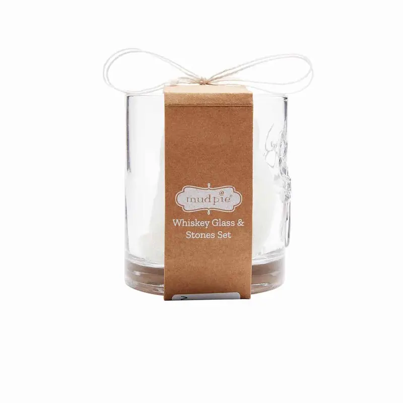 Side Deer Whiskey Glass by Mudpie