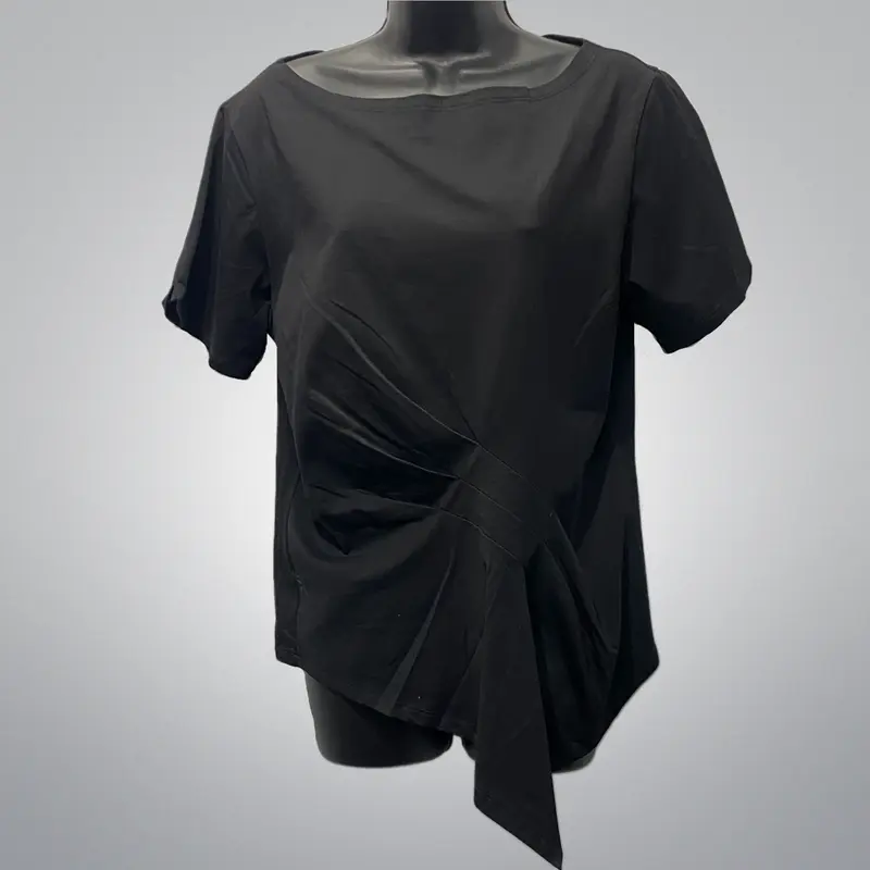 Side Gather Cotton Top