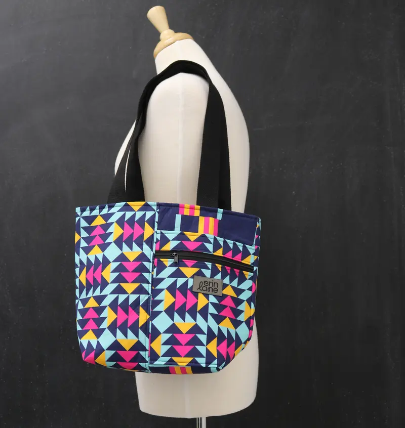 Side Kick Tote Bag in Just Press Play