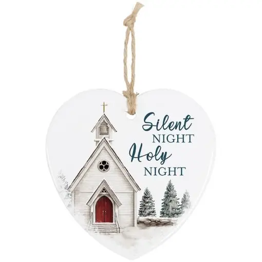 Silent Night Heart Ornament by Carson Homes