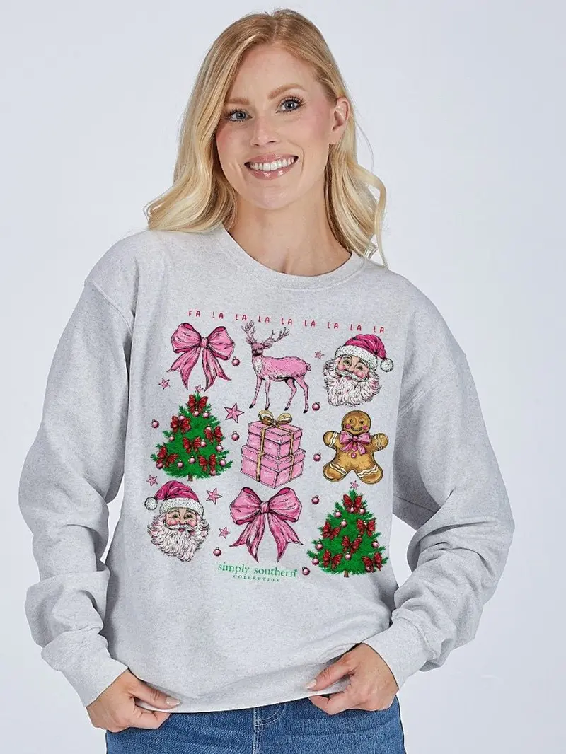 Simply Southern Crew Trees Flurry Shirt