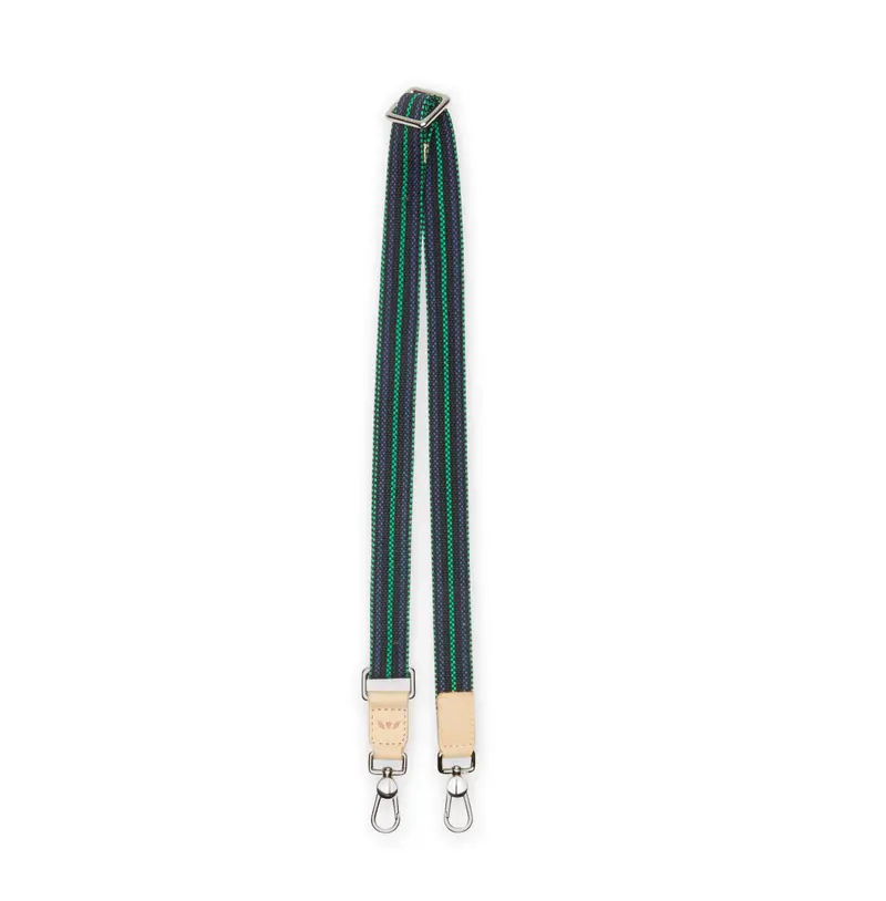 Slim Crossbody Strap, Wintergreen Webbing 1"