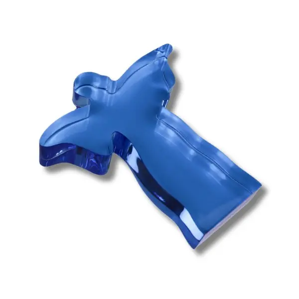 Small Blue Acrylic Angel Weight