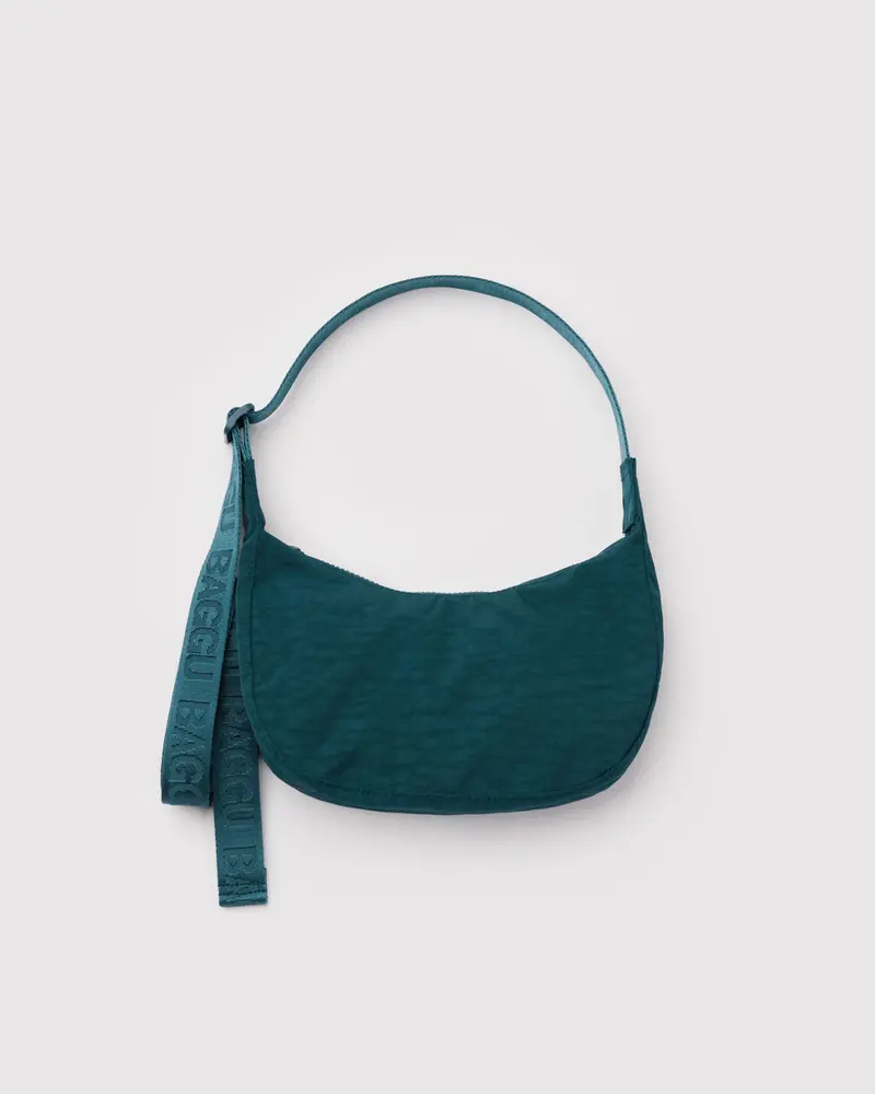 Small Nylon Crescent Bag - Deep Sea