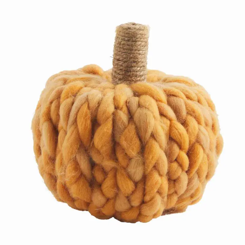 Small Orange Pumpkin Sitter by Mudpie