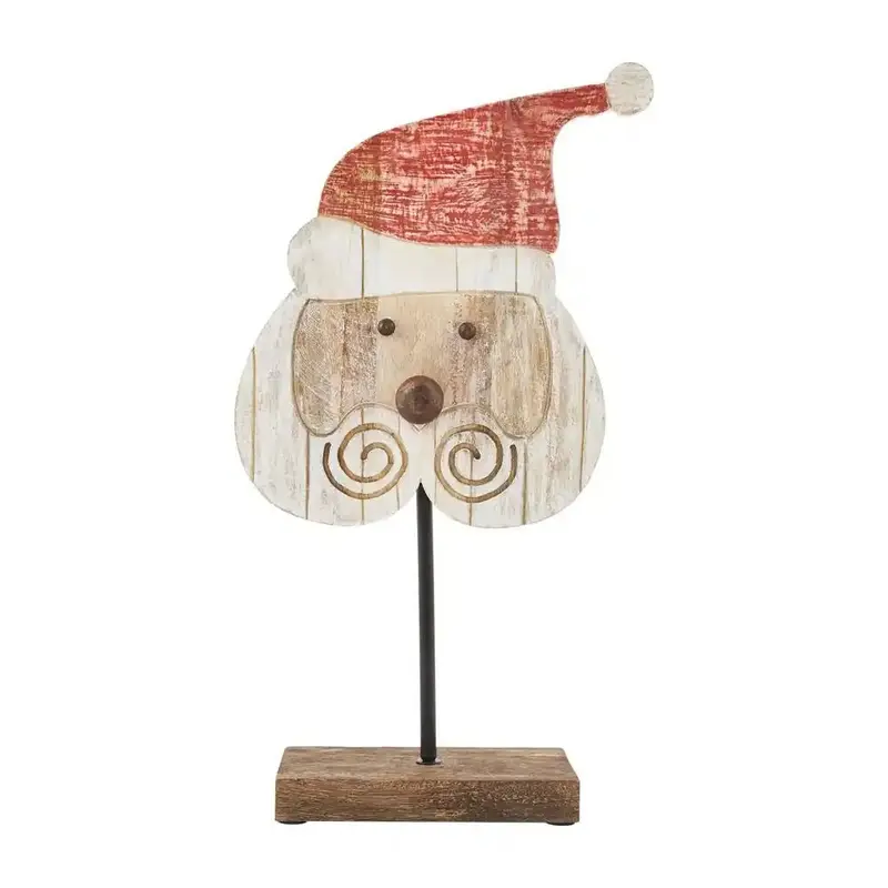 Small Wooden Santa Table Sitter by Mud Pie