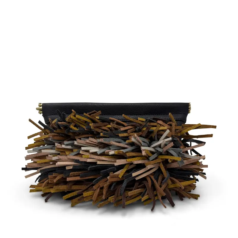 Snap Make Up Bag - Fall Multi Fringe