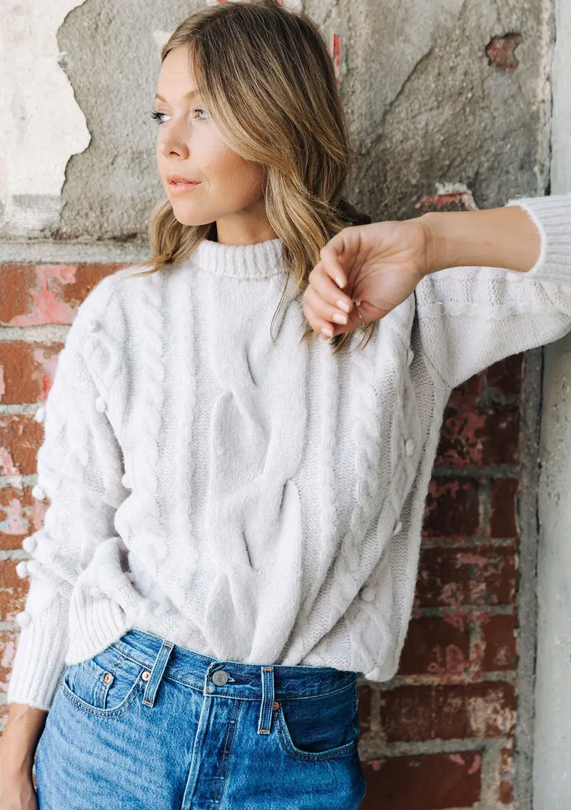 Snowbunny Cable Knit Sweater
