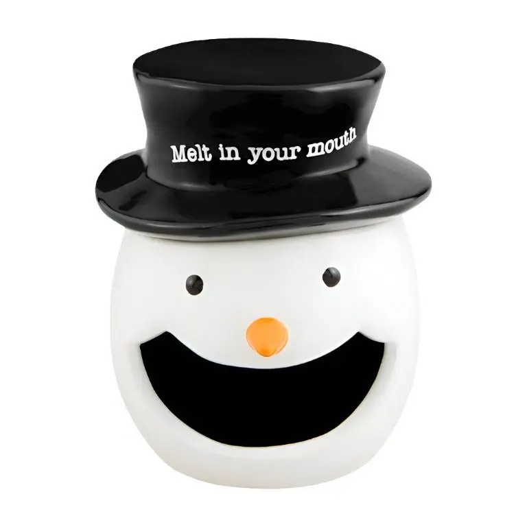 Snowman Open Candy Container by Mud Pie