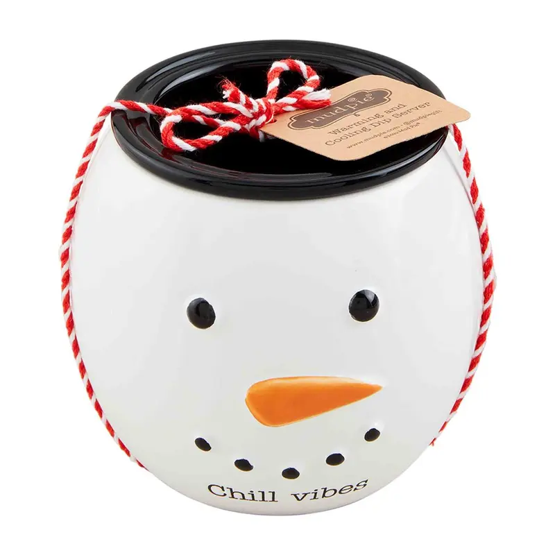 Snowman Warming/Chilling Dip Server By Mudpie