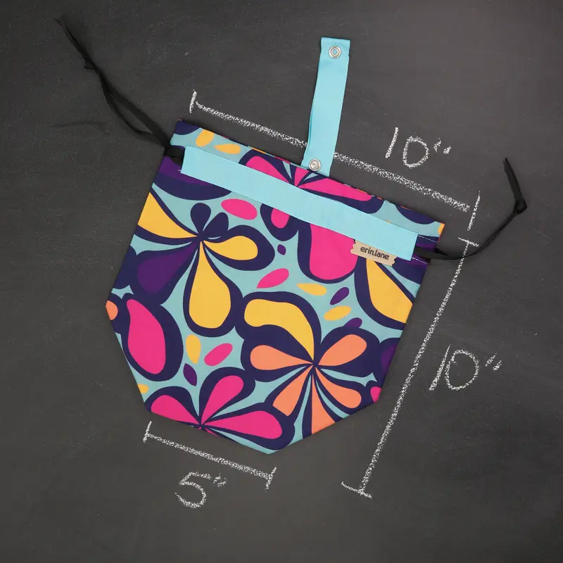 Sock Project Bag in Floral Reverb
